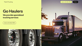 All website templates - Trucking Company (Yellow)