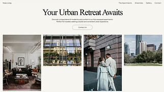 Apartments & Hostels website templates - Vacation Rental Company (Urban)