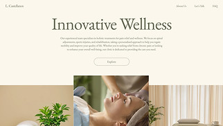 Wellness website templates - Chiropractic Clinic (Elegant)
