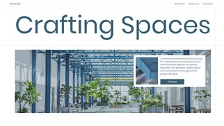 Industrial website templates - Commercial Construction Firm (Clean)