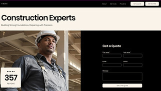 Industrial website templates - Construction & Repair Services (Dark)