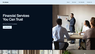One Page website templates - Consultant (Simple)