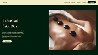 Wellness website templates - Day Spa (Elegant)
