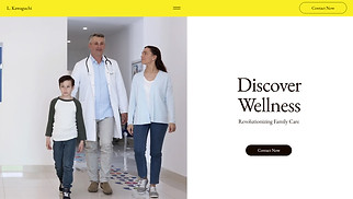 Health & Wellness website templates - Doctor (Bright)