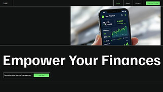 One Page website templates - Finance App Landing Page (Bold)
