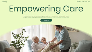 Health & Wellness website templates - Home Healthcare Service (Lively)