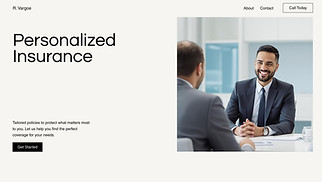 Finance website templates - Insurance Firm (Clean)