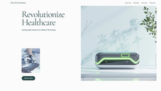 Health & Wellness website templates - Medical Technology Company (Bright)