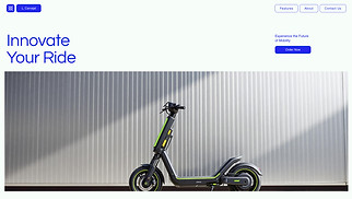 Industrial website templates - Mobility Startup Company (Clean)