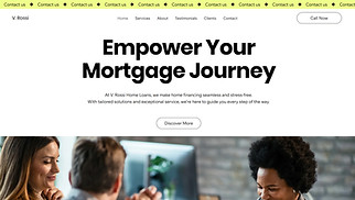  website templates - Mortgage Company (Bright)