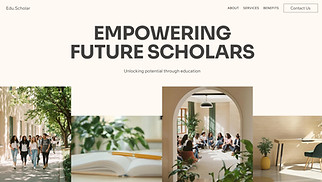 Education website templates - Scholarship Organization (Bright)