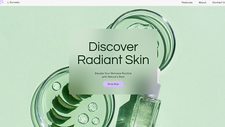 Beauty & Wellness website templates - Skincare Products Company (Fresh)