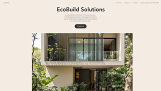 Industrial website templates - Sustainable Construction Firm (Bright)