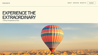 Travel Services website templates - Travel Agency Landing Page (Clean)