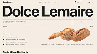 Template siti web Ristorante - Bakery Shop (Warm)