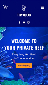 Mẫu trang web Thú cưng và Động vật – Cửa hàng cung cấp cá