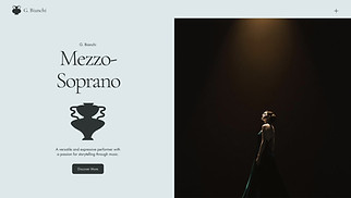 Music website templates - Professional Opera Singer (Majestic)