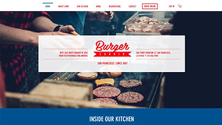 सभी website templates - बर्गर रेस्टोरेंट