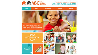 Education website templates - After School Program