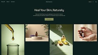 Beauty & Wellness website templates - Essential Oils Store (Organic)