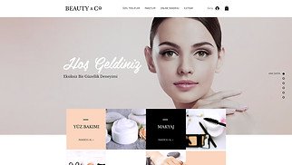 Makyaj ve Kozmetik site şablonları - Güzellik Salonu