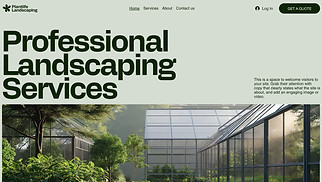 Services & Maintenance website templates - Landscaping Services (Fresh)