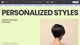 Beauty & Hair website templates - Hairdresser (Artsy)