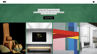 Portfolio & CV website templates - Studio Painting Portfolio (Energetic)