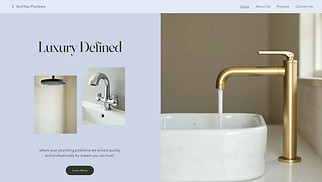 Industrial website templates - Plumbing Services (Modern)