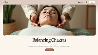Wellness website templates - Reiki Therapist (Serene)