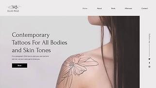 創意藝術網站範本- 紋身藝術家 
