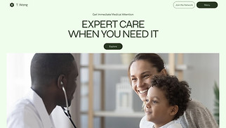 Health & Wellness website templates - Urgent Care Center (Clean)
