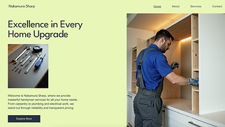 Industrial website templates - Handyman (Fresh)