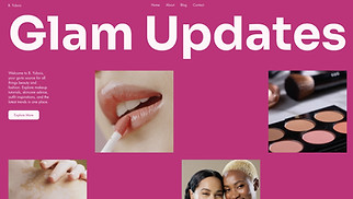 Fashion & Beauty website templates - Beauty & Fashion Blogger (Fresh)