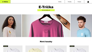 Webové šablony pro e-Shop – Obchod s tričky