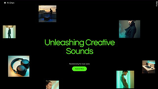 Music website templates - Music Label (Sleek)