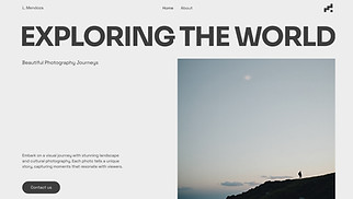 Travel & Documentary website templates - Travel Photographer (Sleek)