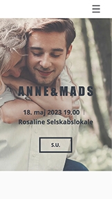 Begivenheder hjemmesideskabeloner – Bryllupsinvitation