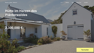 Unternehmen Website-Vorlagen - Landingpage für Immobilienbüros