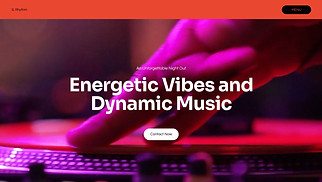 Restaurants & Food website templates - Dance Club (Energetic)