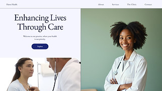 Health website templates - Doctor (Classic)