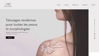 Templates de sites web Arts visuels - Artiste tatoueur 