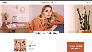 Mode & Schönheit Website-Vorlagen - Persönlicher Blog 