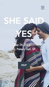 Mẫu trang web Lễ cưới – Lời mời đám cưới