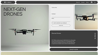 eCommerce website templates - Drone Store (Dynamic)