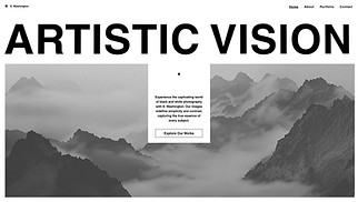 Travel & Documentary website templates - Black and White Photography Studio (Classic)