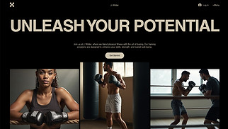 Sports & Fitness website templates - Boxing Gym (Gritty)