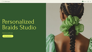 Beauty & Hair website templates - Hair Braids Salon (Vibrant)