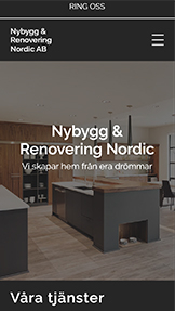 Företag website templates – Byggföretag