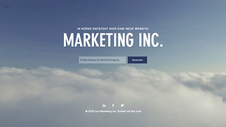 Werbung & Marketing Website-Vorlagen - Landingpage im Aufbau